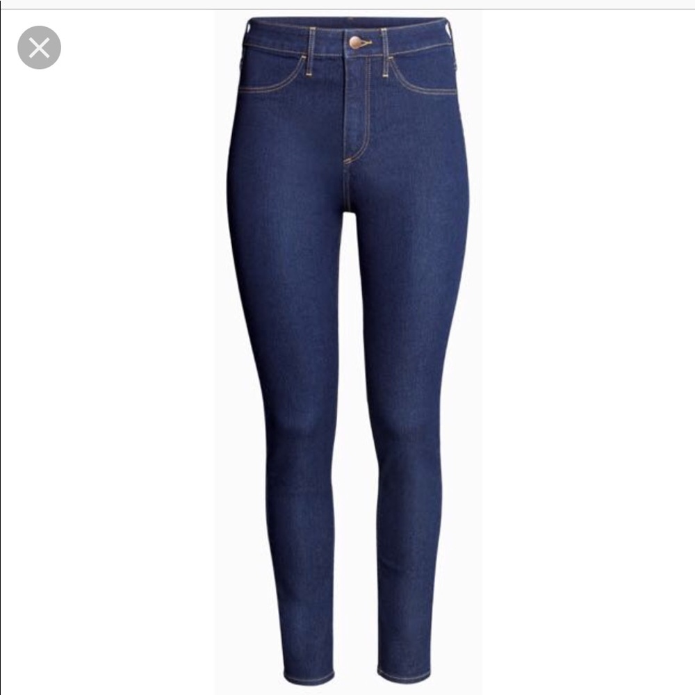 H&M high waist ankle jean & "Les Flo" Crop Top